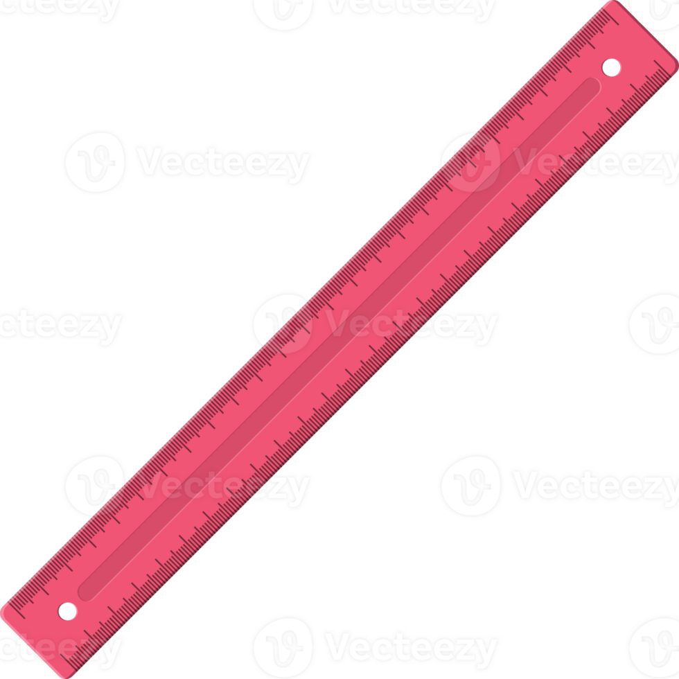 Plastic measuring ruler png