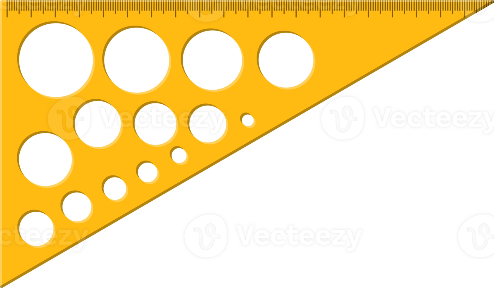 Plastic measuring ruler png