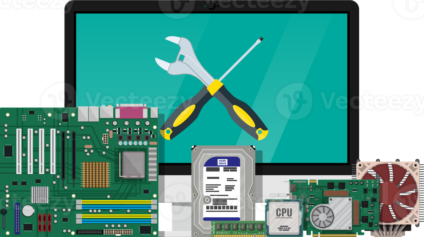 Assembling PC, personal computer hardware png
