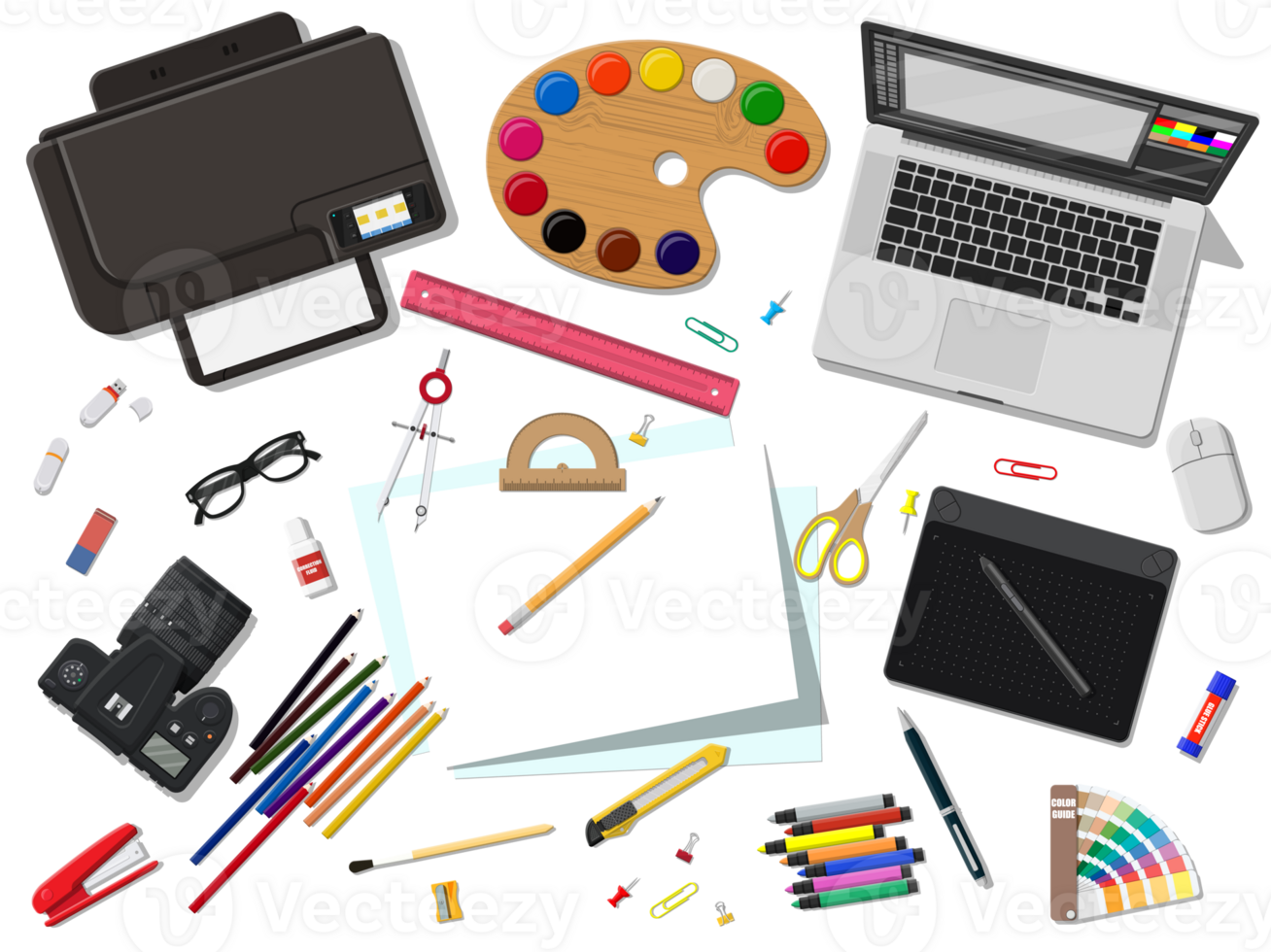 Artists or designer workplace png
