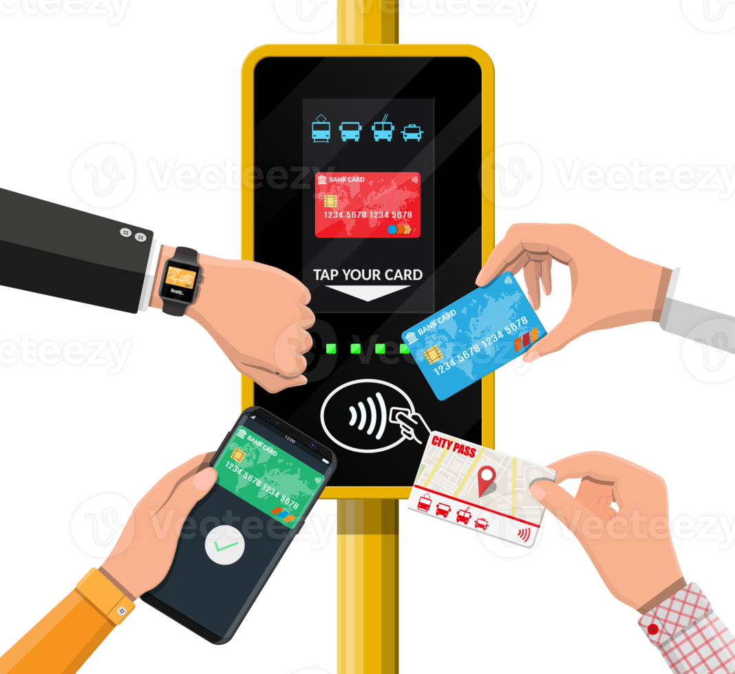 Airport, metro, bus, subway ticket validator png