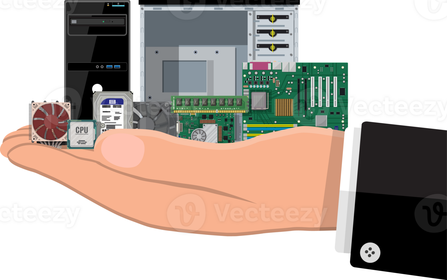 Assembling PC, personal computer hardware png