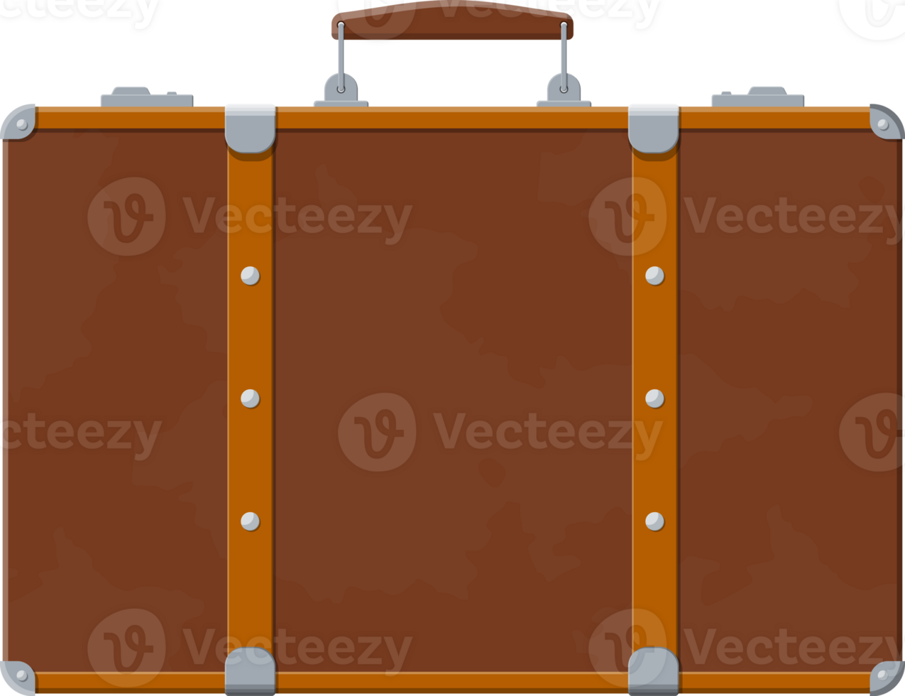 Modern and vintage travel bag png