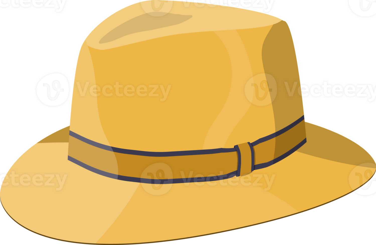 Men straw hat, straw sunhat png