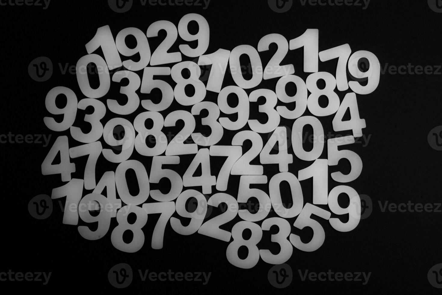 Background or texture of numbers. Finance data concept. Mathematic. Banking or currency. Business and economic growth. photo