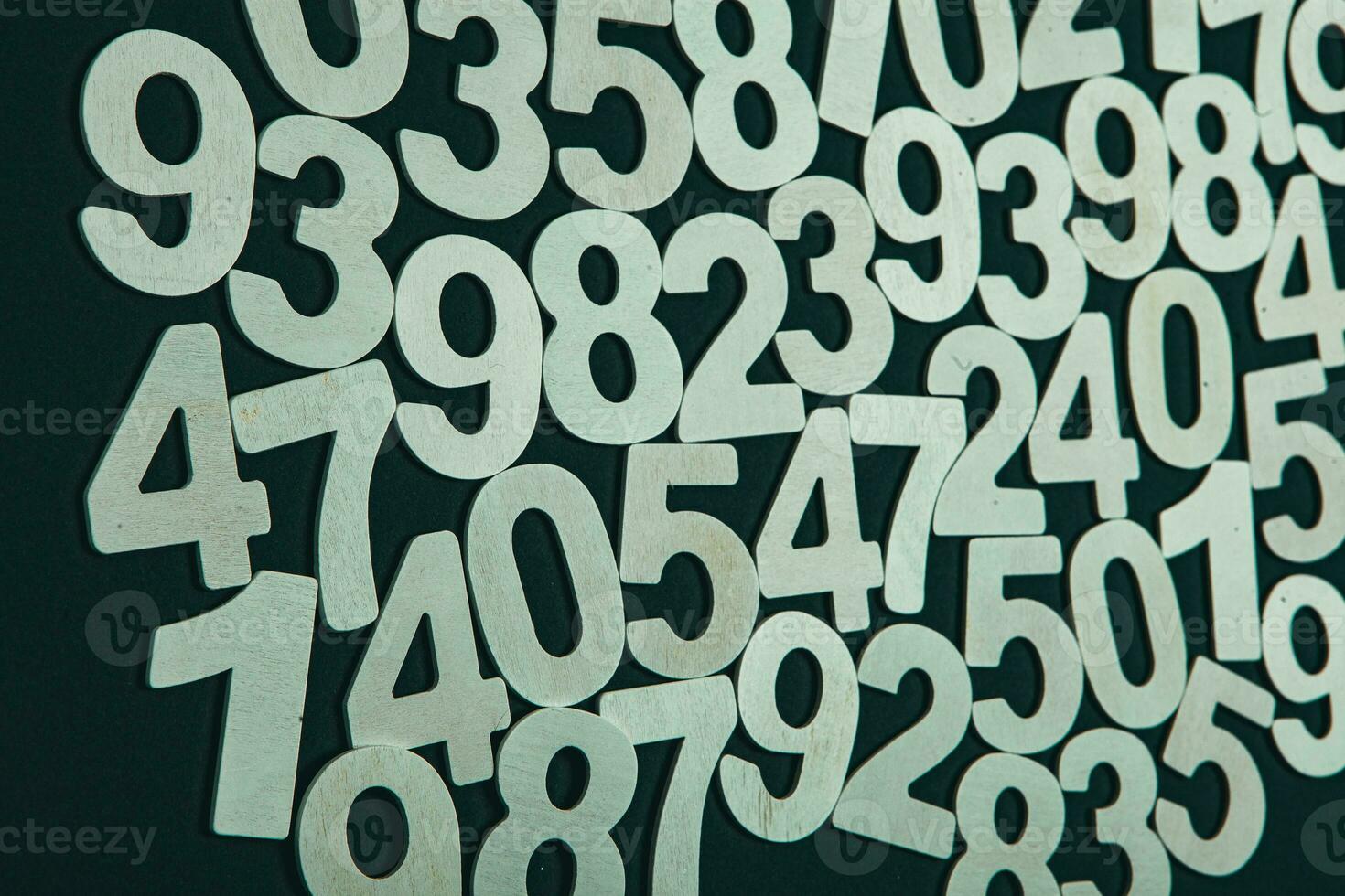 Background or texture of numbers. Finance data concept. Mathematic. Banking or currency. Business and economic growth. photo