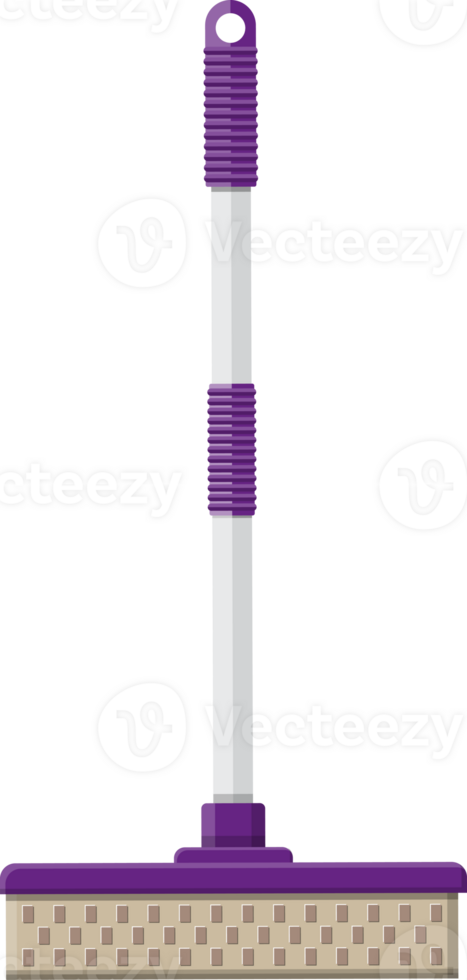Broom or mop with plastic handle png