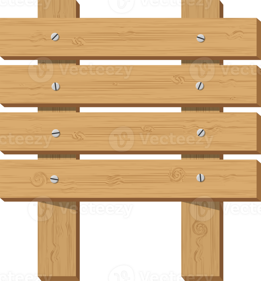 Empty direction blank on wooden signboard. png