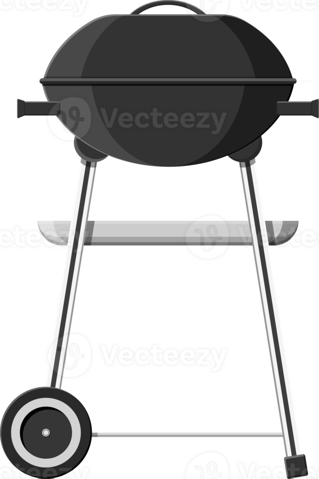 Round barbecue grill png