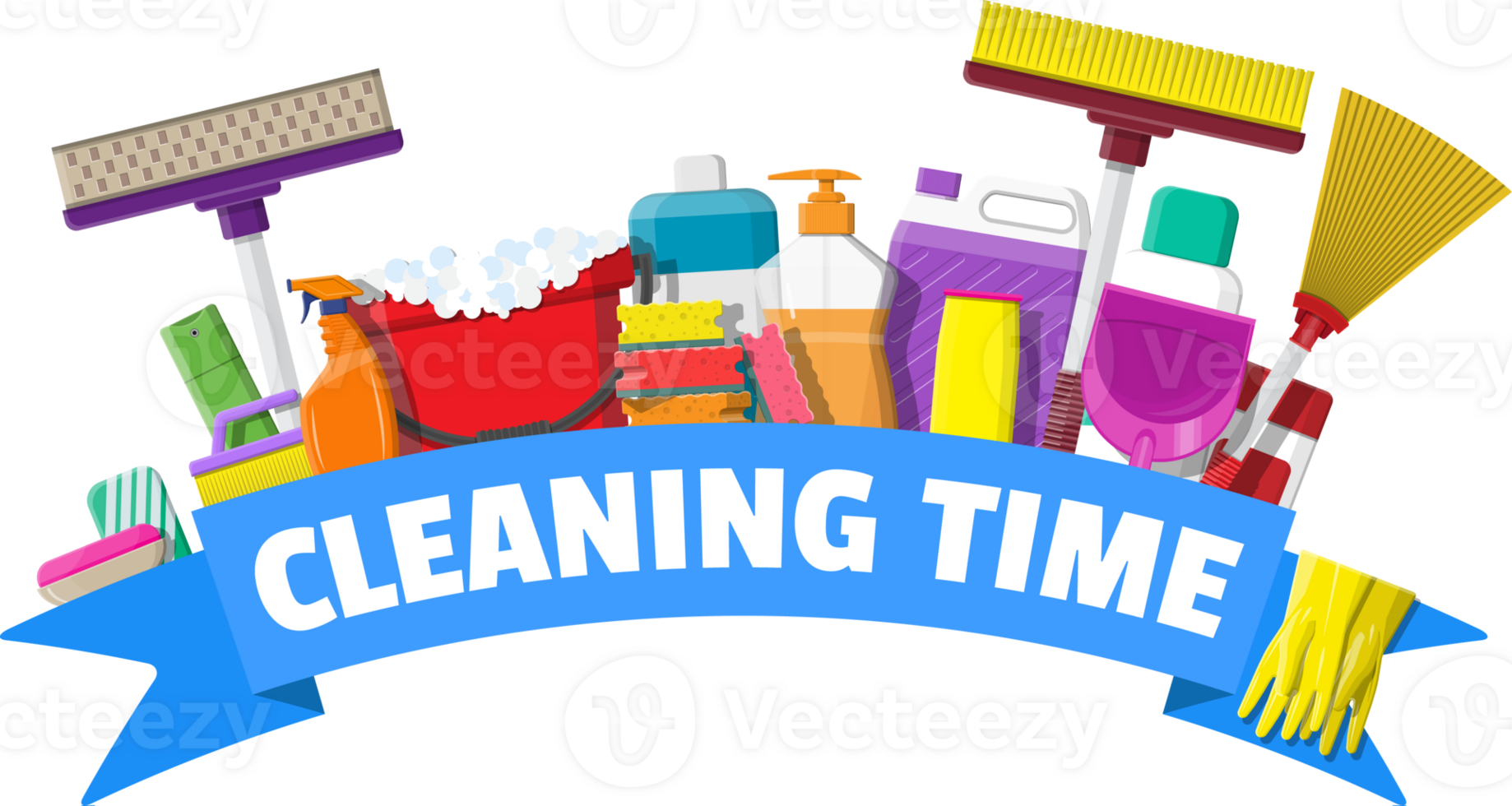 Cleaning service and supplies png