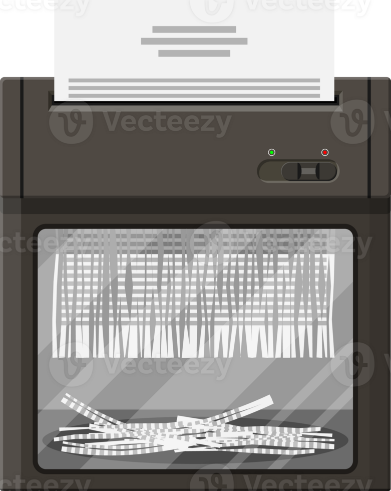 Aktenvernichter Gerät zum Zerstörung von Unterlagen png