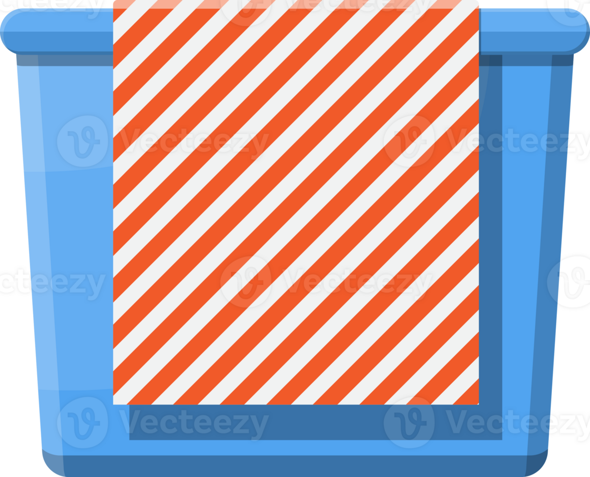 Blue cleaning bucket png