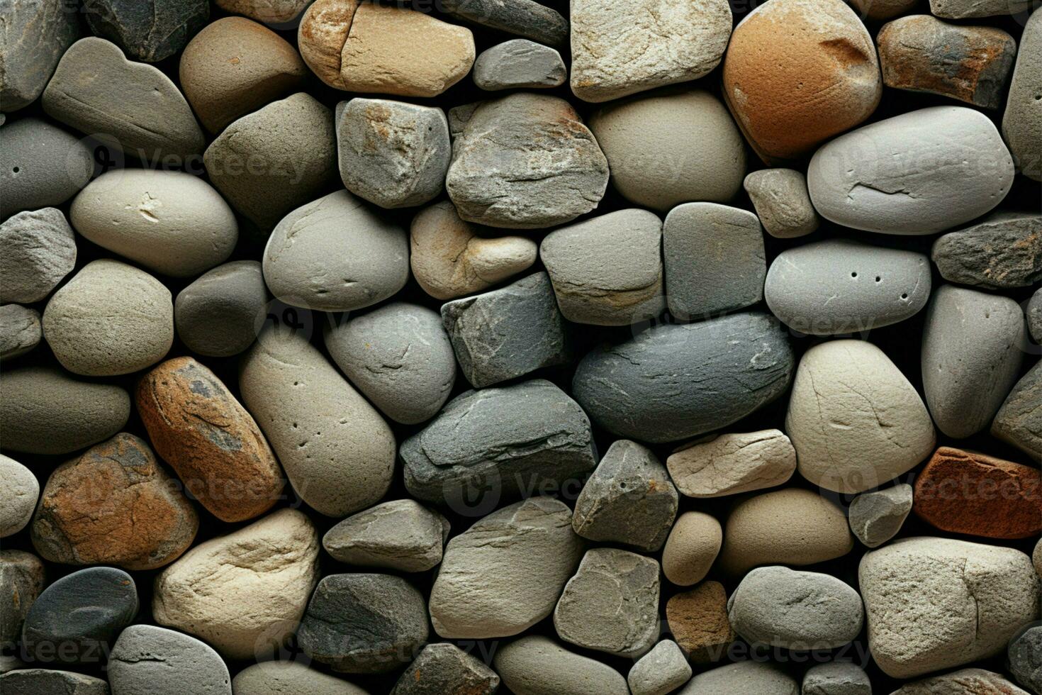 AI generated Harmonious stone Seamless rock texture forms an elegant, repeating pattern photo