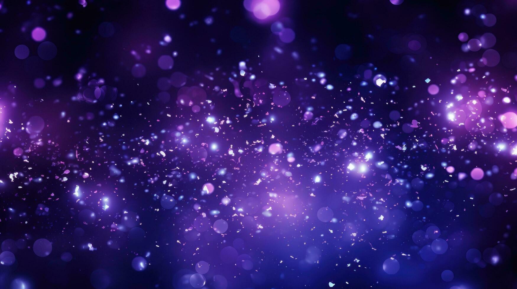 AI generated purple bokeh lights and lights photo