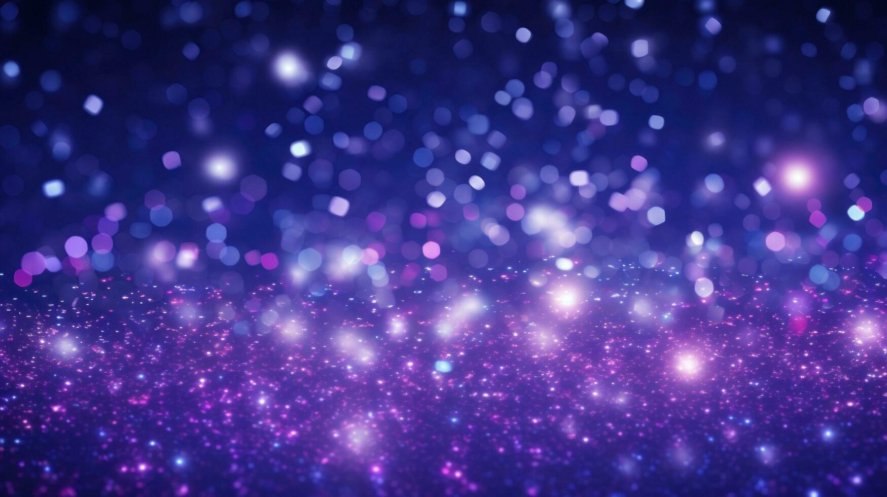 AI generated purple bokeh lights and lights photo