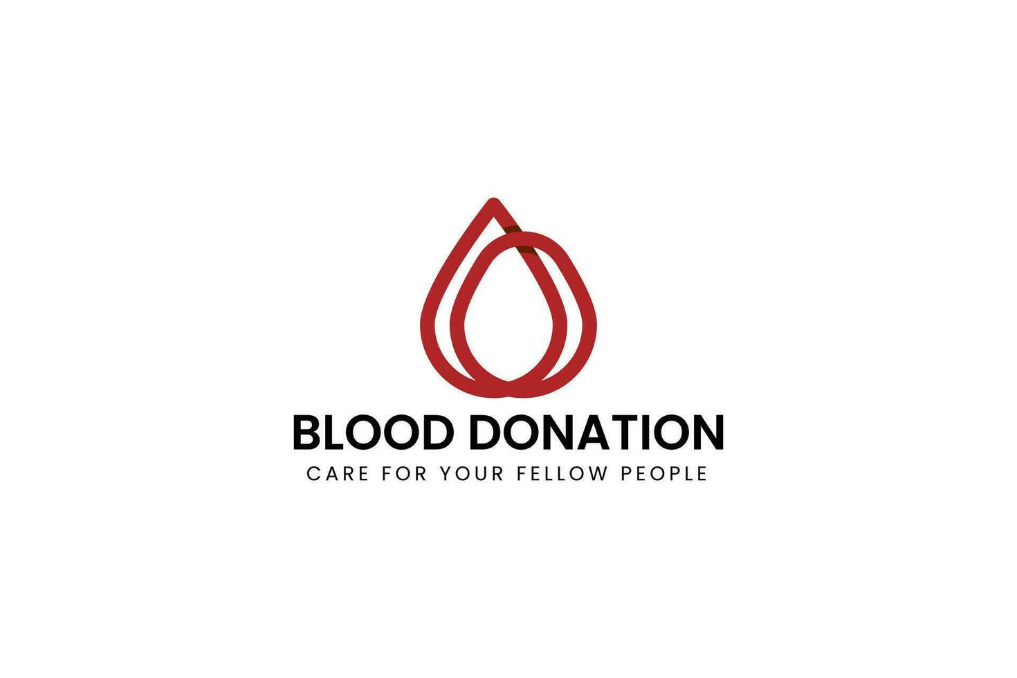 sangre donación logo vector icono ilustración