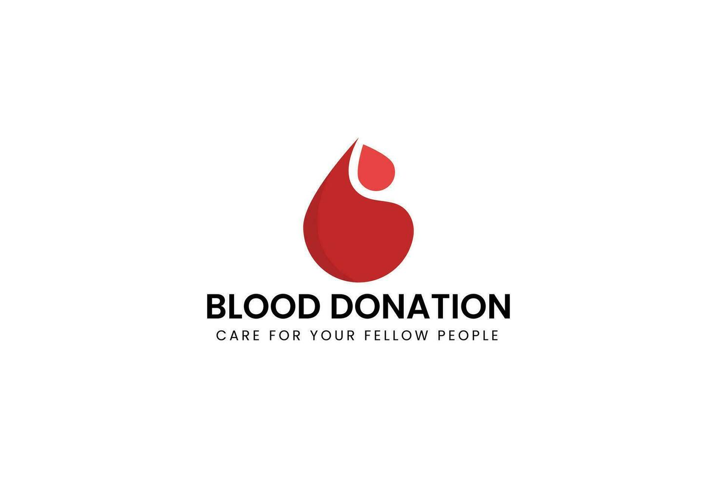 sangre donación logo vector icono ilustración