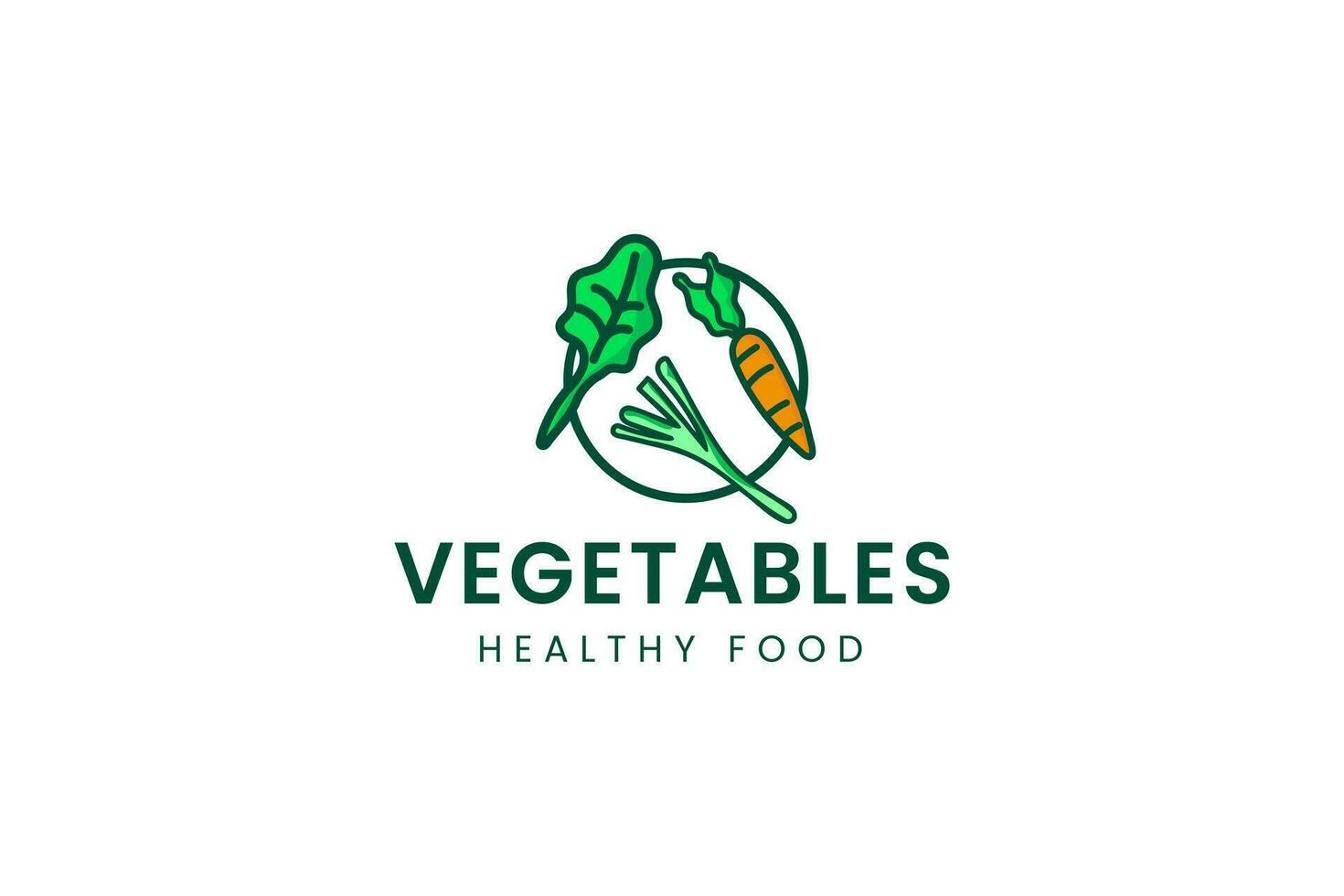 vegetable logo vector icon illustration