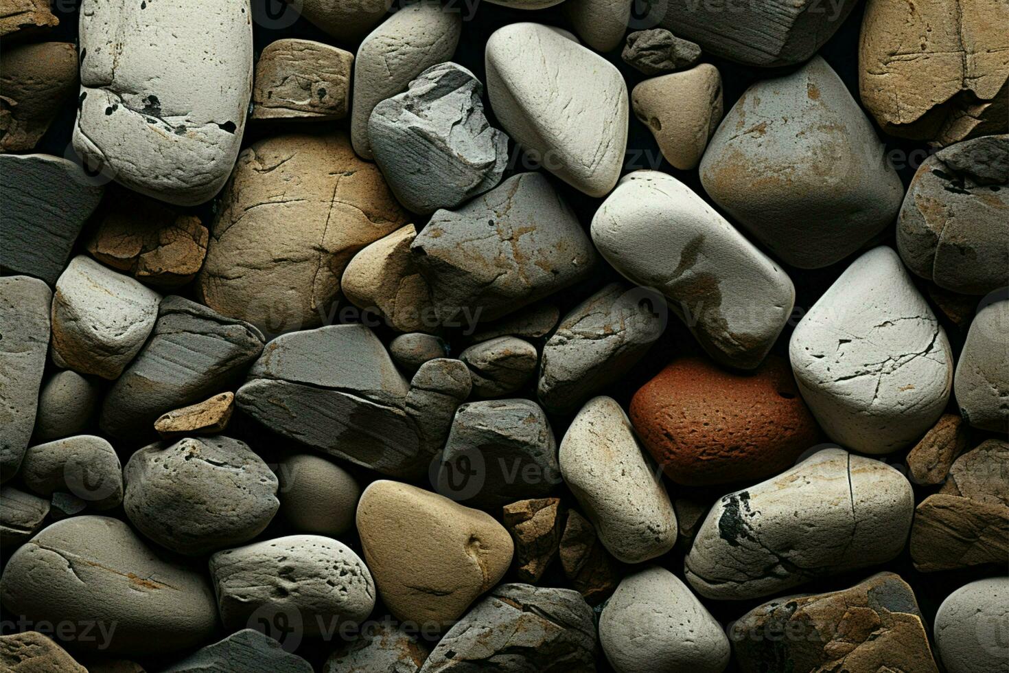 AI generated Natural cohesion Seamless rock texture background provides a visually uninterrupted experience photo