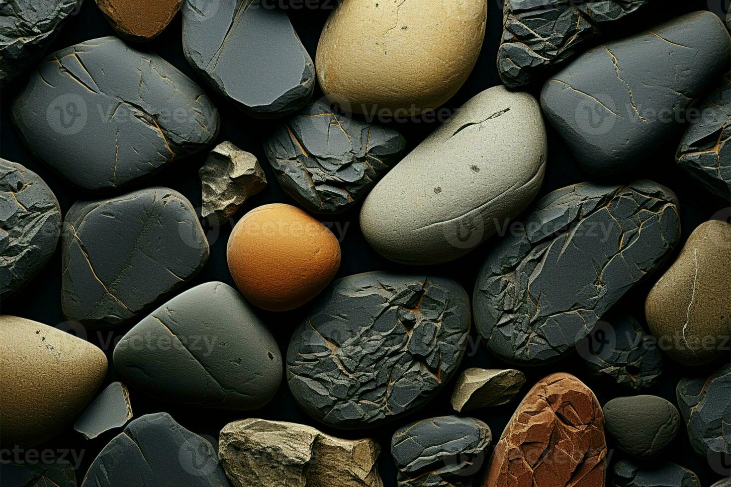 AI generated Natural cohesion Seamless rock texture background provides a visually uninterrupted experience photo