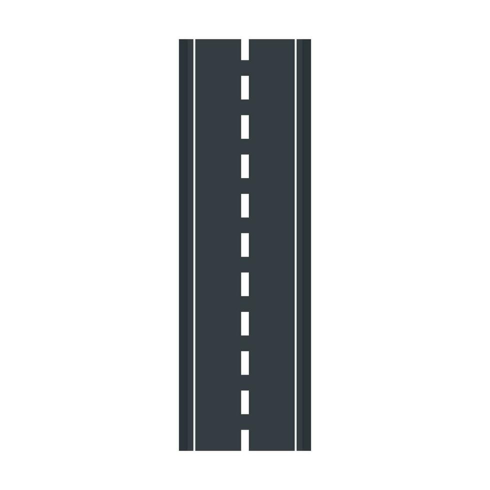 Flat illustration of road on isolation background vector