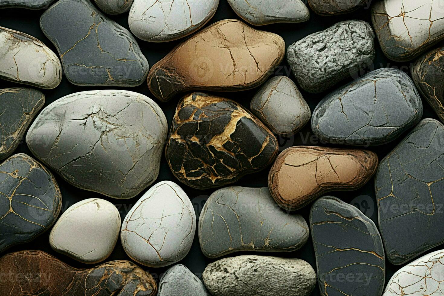 AI generated Natural cohesion Seamless rock texture background provides a visually uninterrupted experience photo