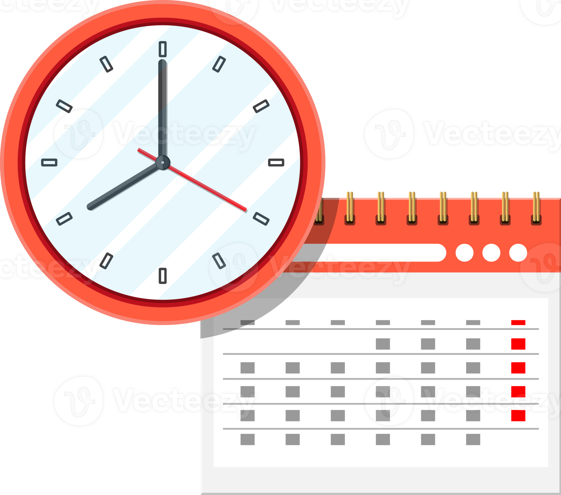 paper-spiral-wall-calendar-and-clocks-35776453-png