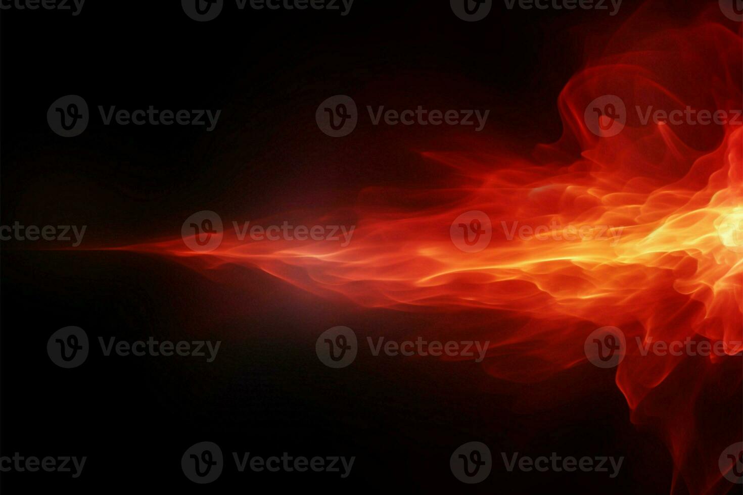 AI generated Fiery elegance Red light abstract against a dramatic black backdrop photo