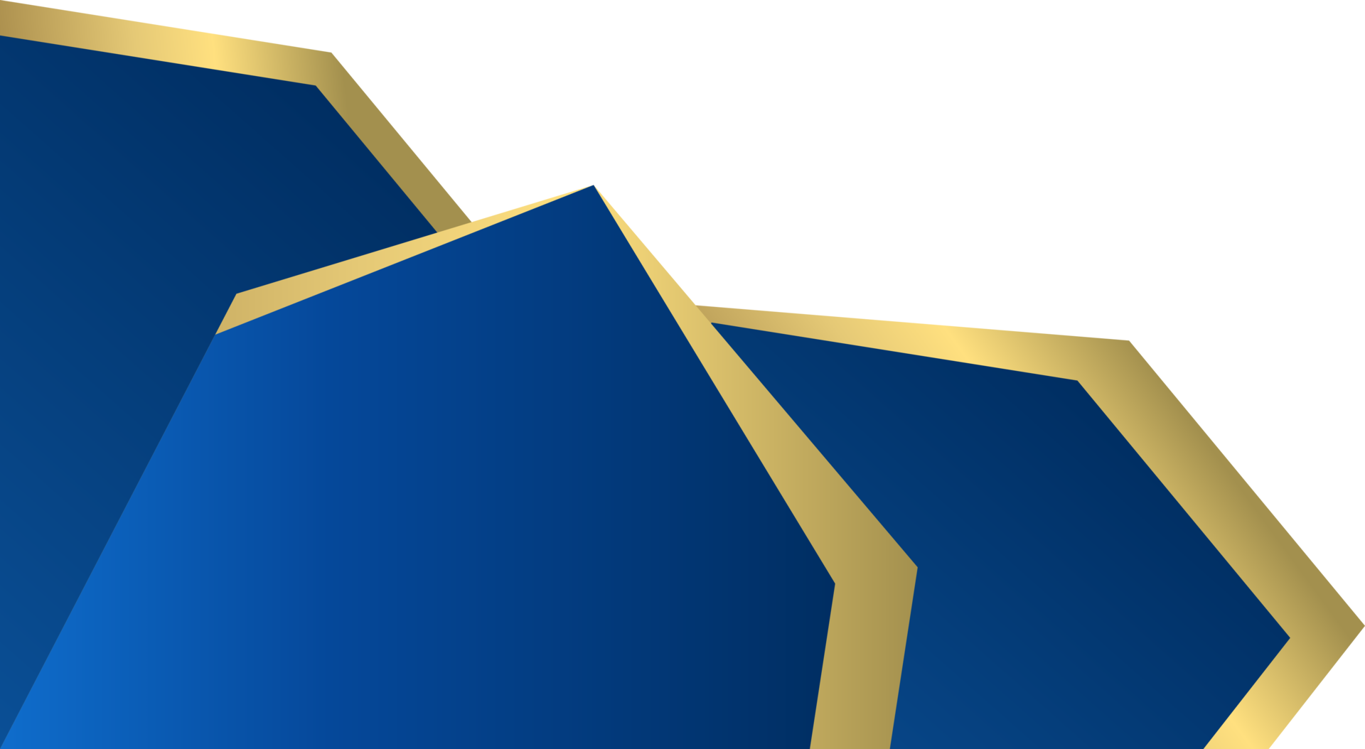 Blue with stripe gold corner. Corner design element 35777747 PNG