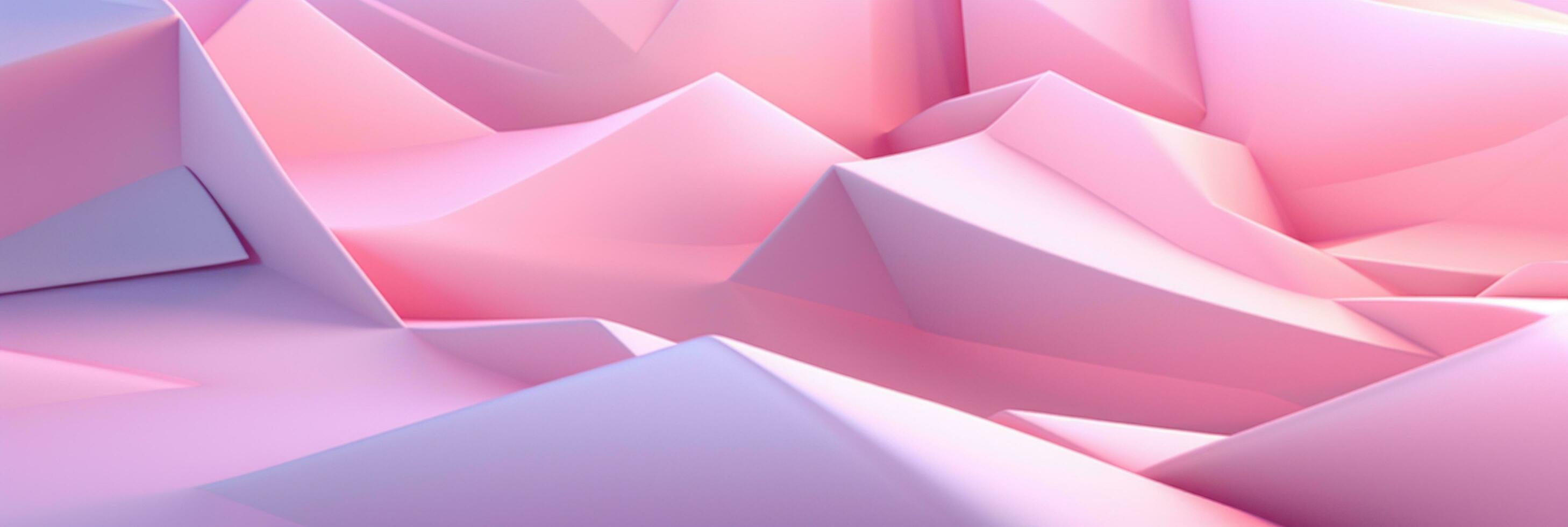 AI generated pink pastel geometric abstract background photo