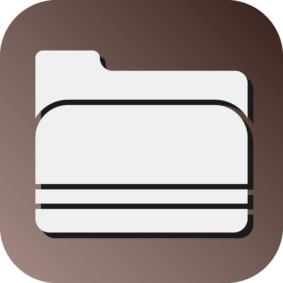 Folder Vector Glyph Gradient Background Icon For Personal And Commercial Use.