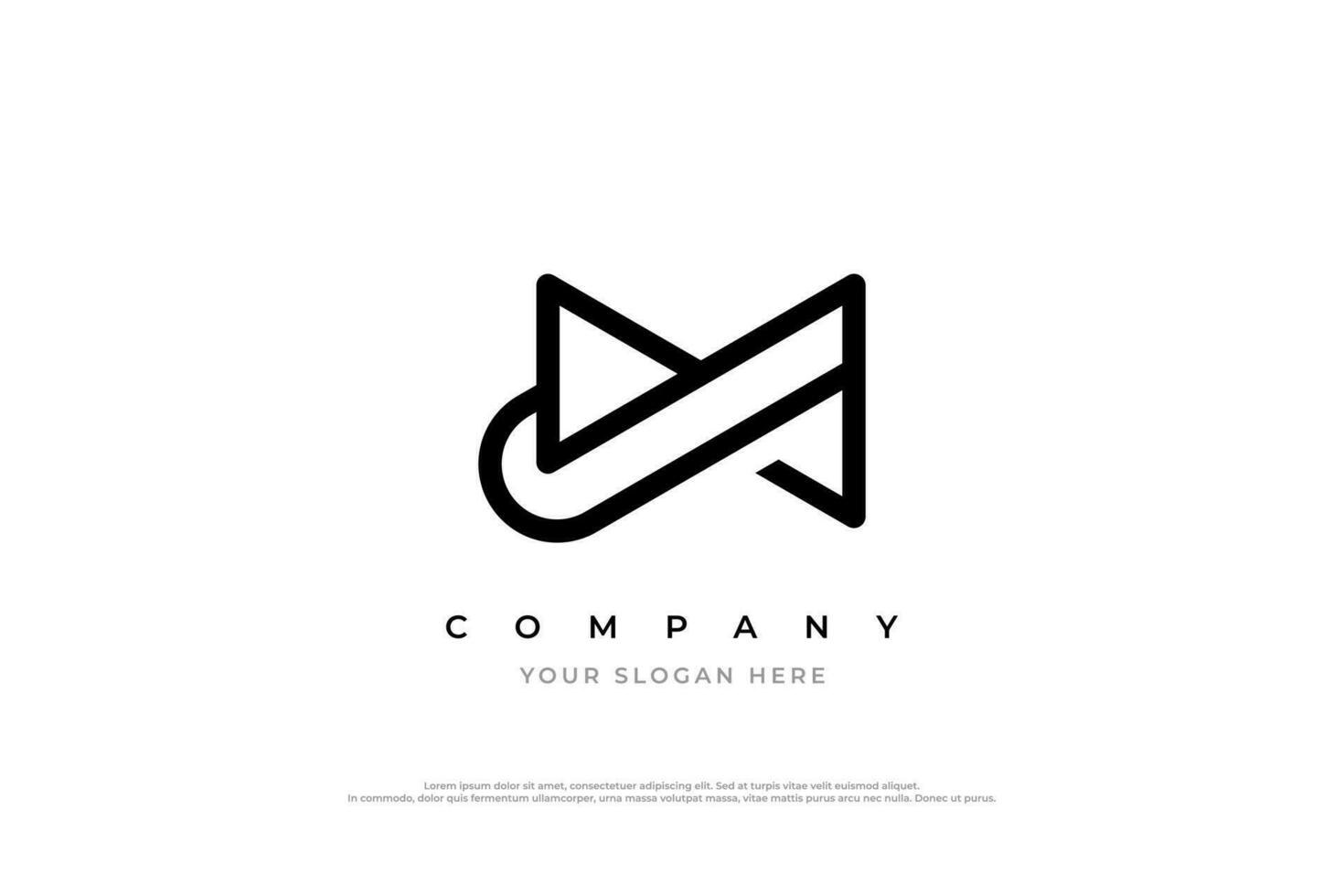 Initial Letter JM Logo Design vector