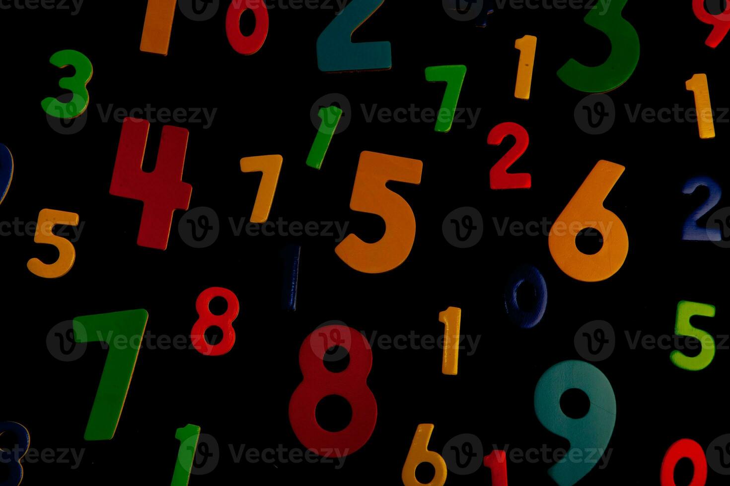 Background or texture of numbers. Finance data concept. Mathematic. Banking or currency. Business and economic growth. photo