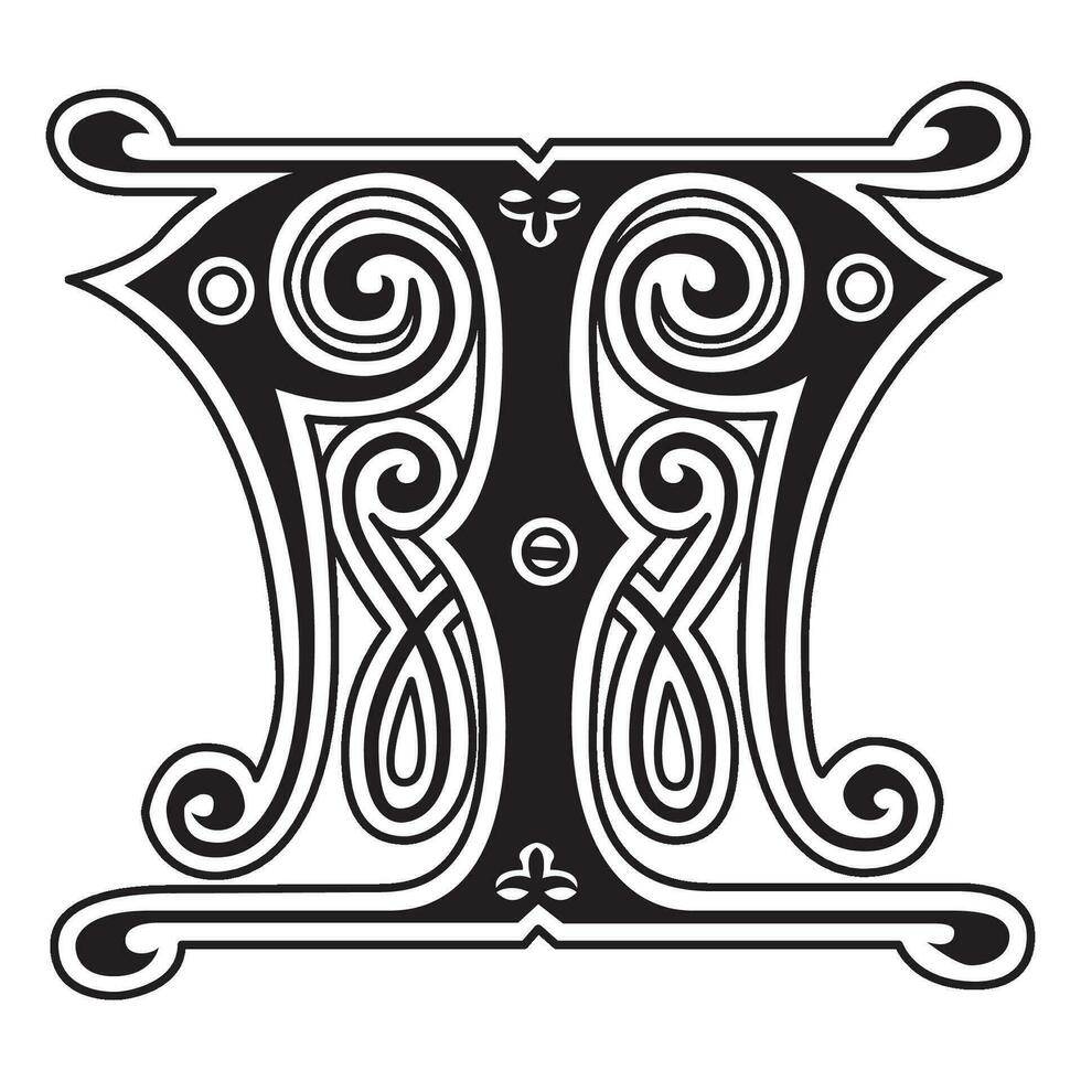 Arte jengibre inicial tapas fuente capital letra t vector diseño