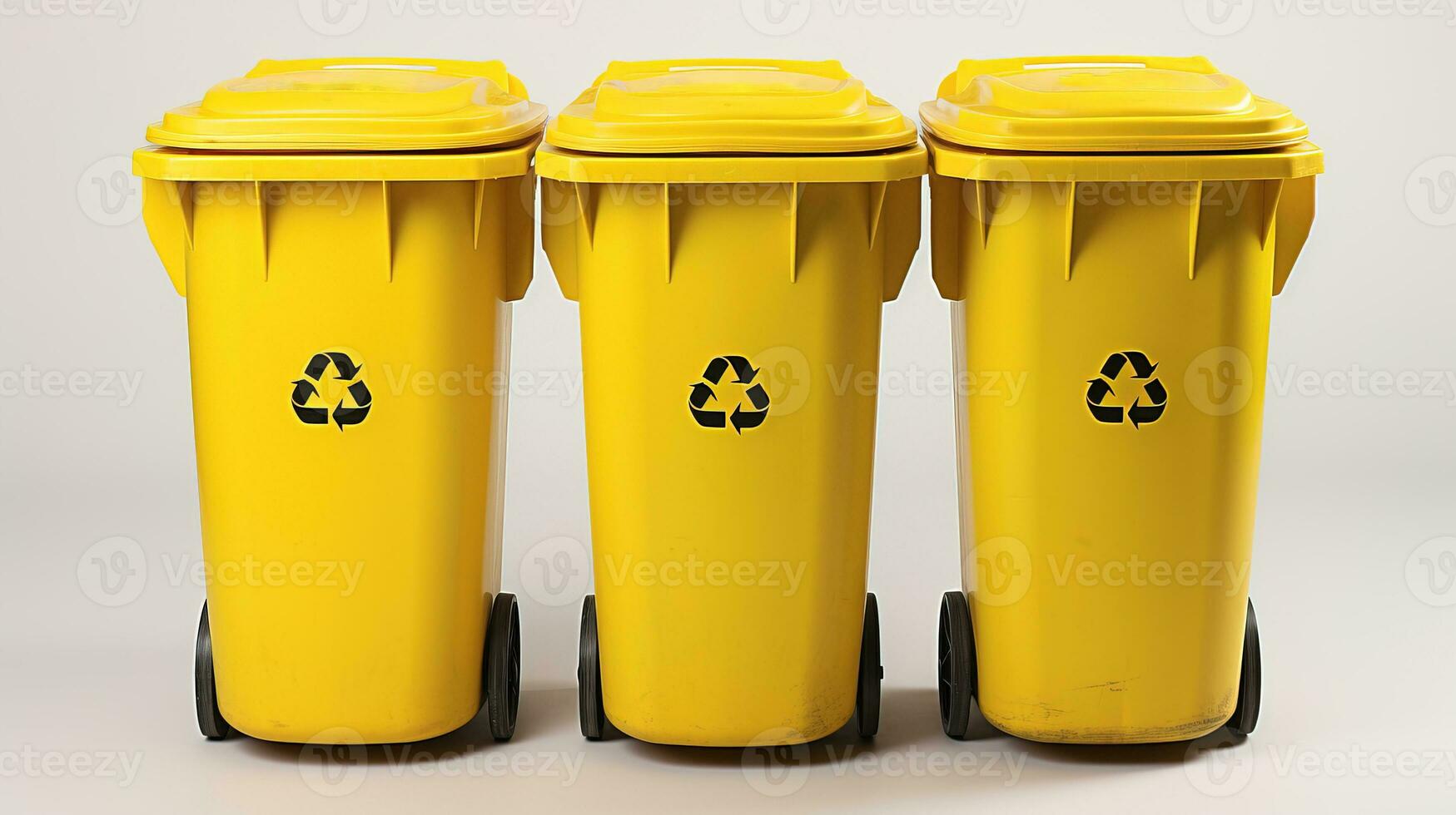 AI generated Recycle bin that emphasizes cleanliness and order. Generative AI photo