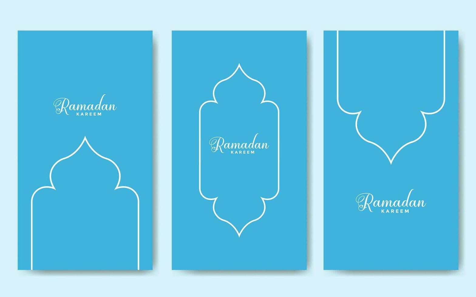 Ramadan bundle story template vector