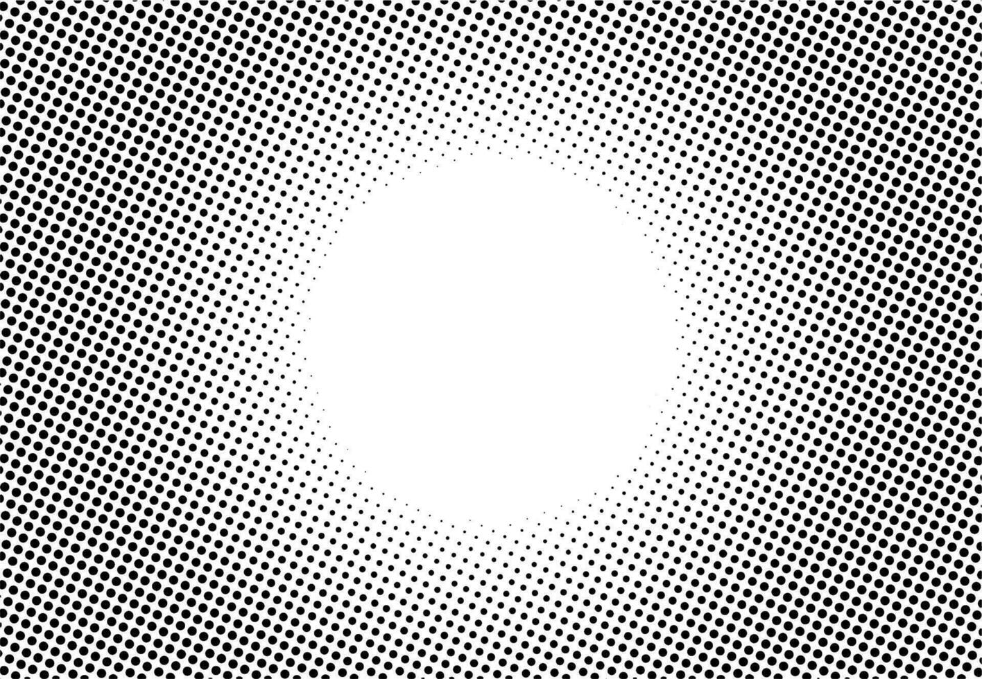 Halftone dot radial background in cartoon pop art and manga style. Abstract comic book backdrop. Gradient faded dots. Flat lay with black dots gradient effect. vector