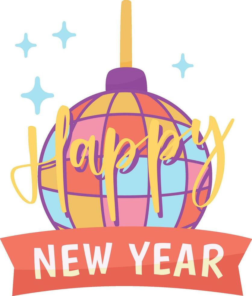 Happy New Year Element vector