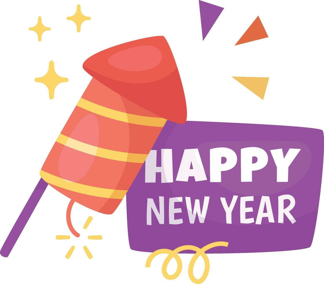 Happy New Year Element vector