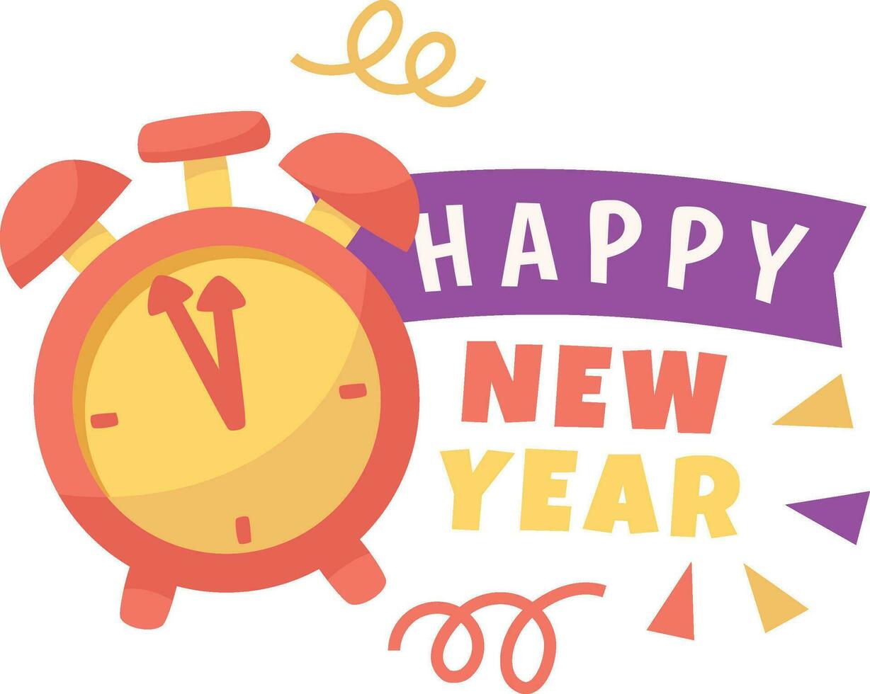 Happy New Year Element vector