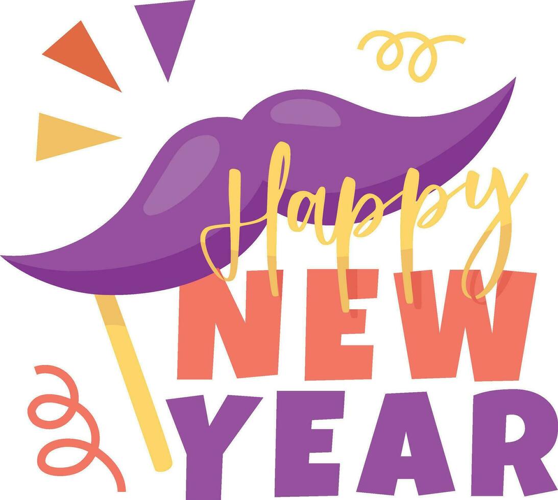 Happy New Year Element vector