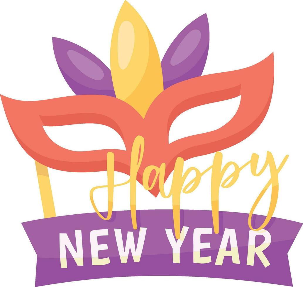 Happy New Year Element vector