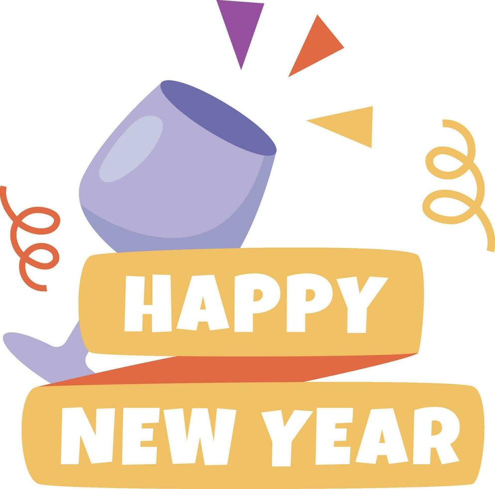 Happy New Year Element vector