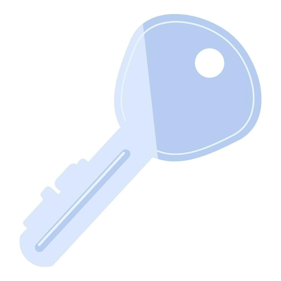 plano metal residuos puerta bloquear llave icono vector