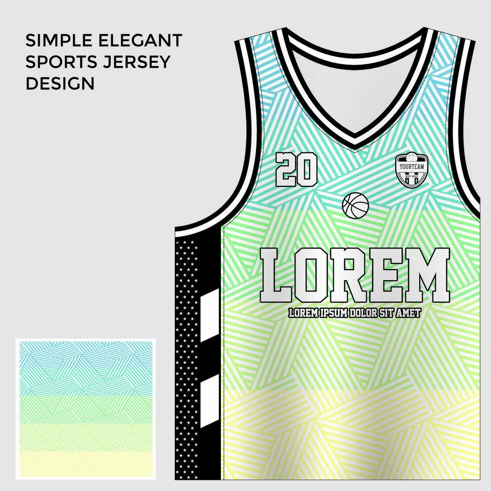 green sublimation basketball jersey design vector