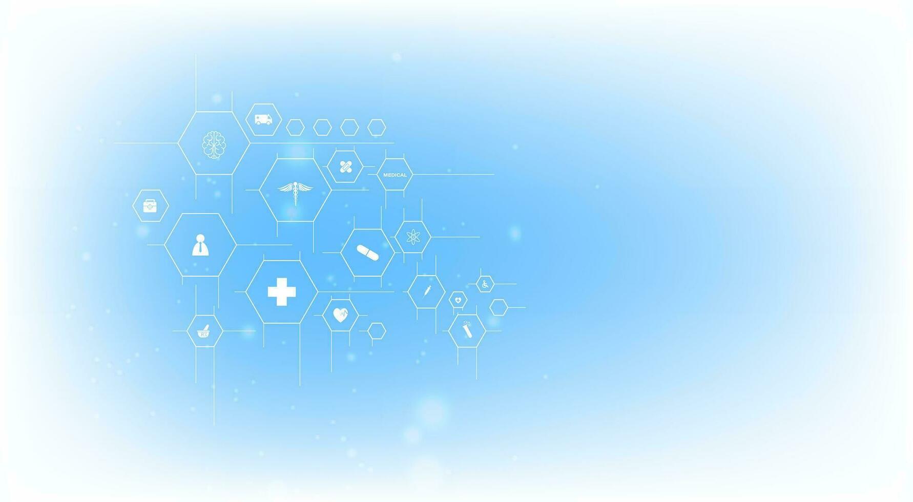 health care icon pattern medical innovation concept background design vector
