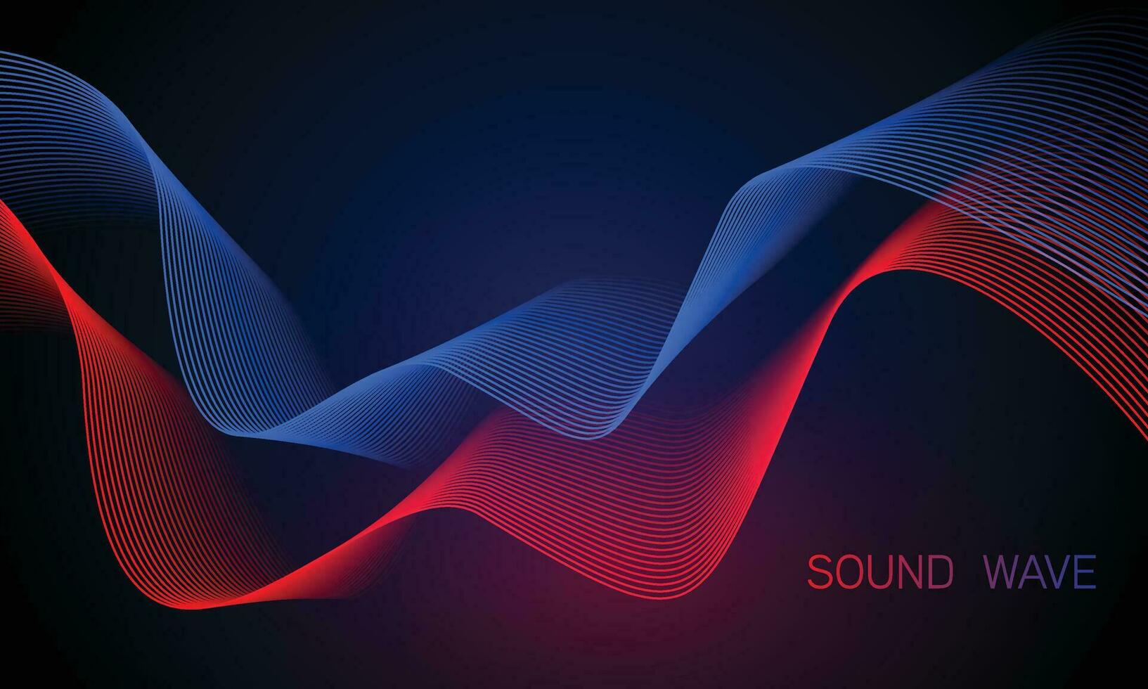 abstract blue digital equalizer, vector of sound wave pattern element