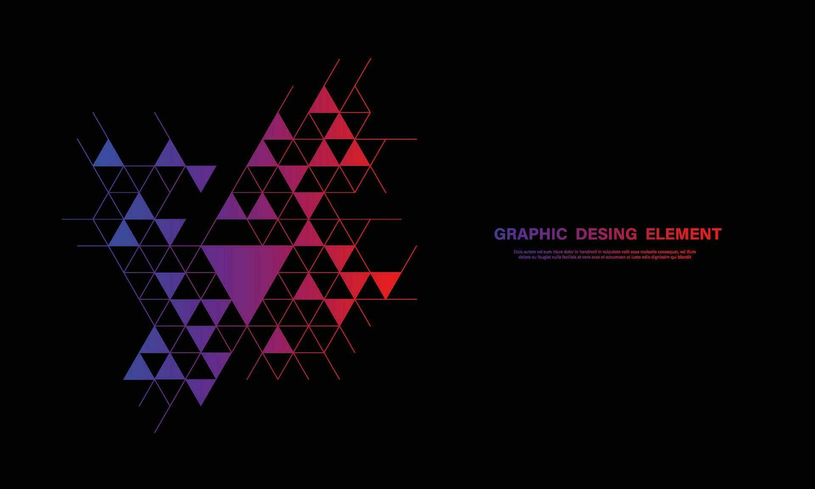 Abstract geometric background with triangle shape pattern vector