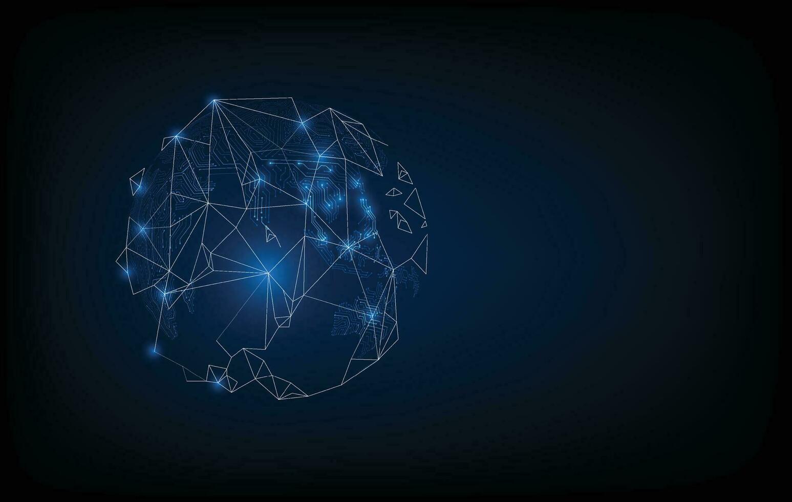 abstract circuit networking blockchain concept background vector