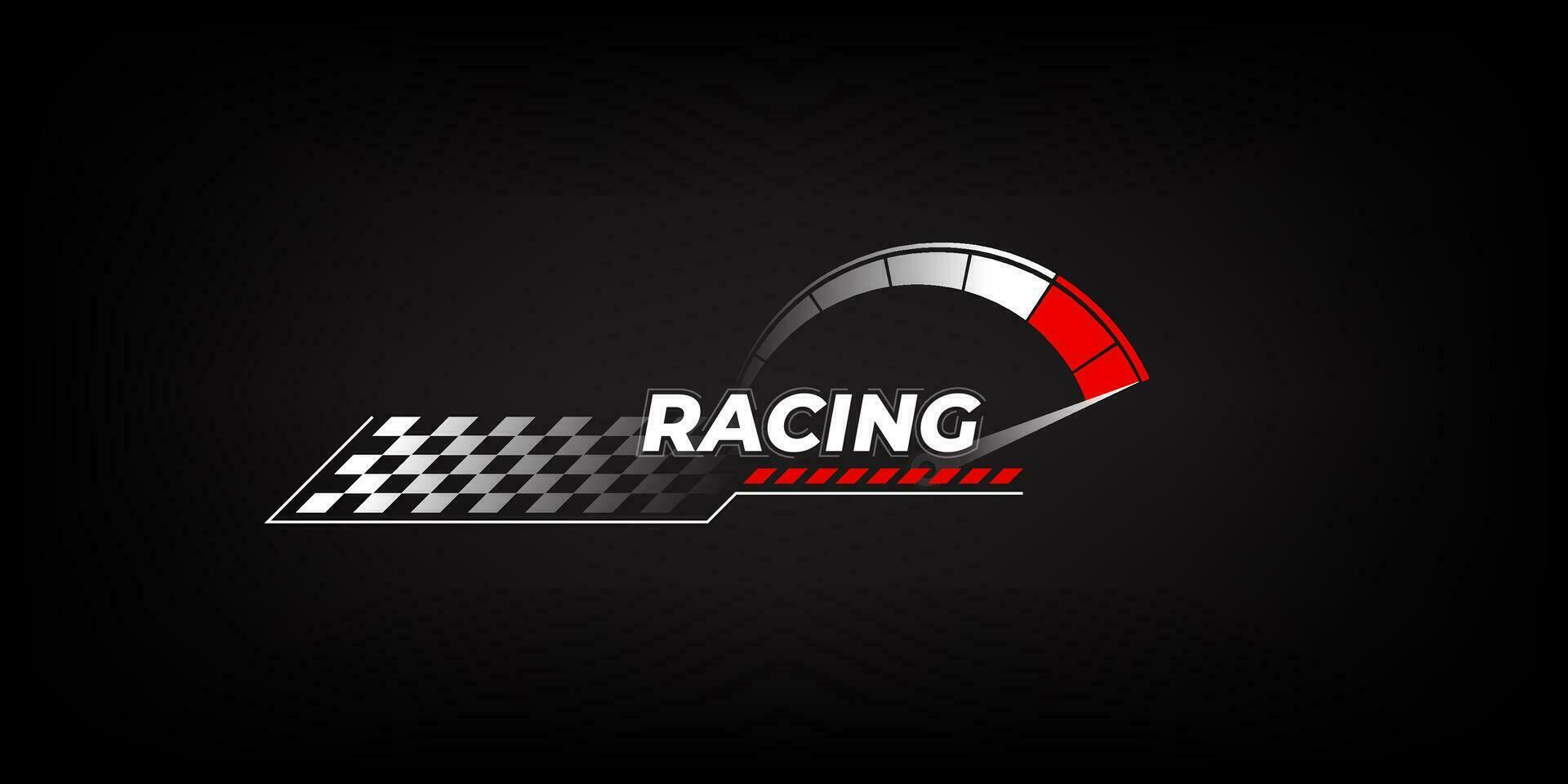 Sport car decal stripes. Car tuning stickers, speed racing stripes. Red markings for transport. Isolated on black background vector